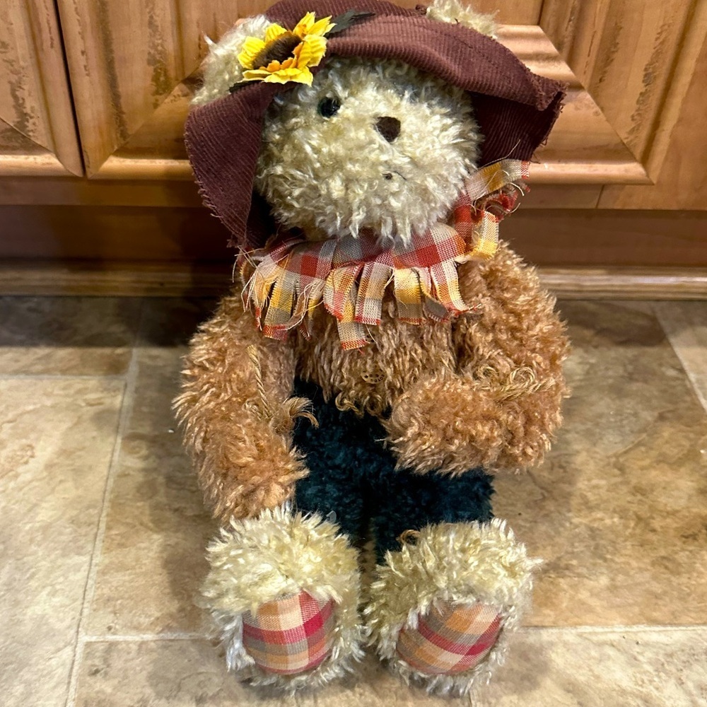 Boyds Bears Autumn Fall Harvest Bear Patches T. Fallbeary EUC adorable
